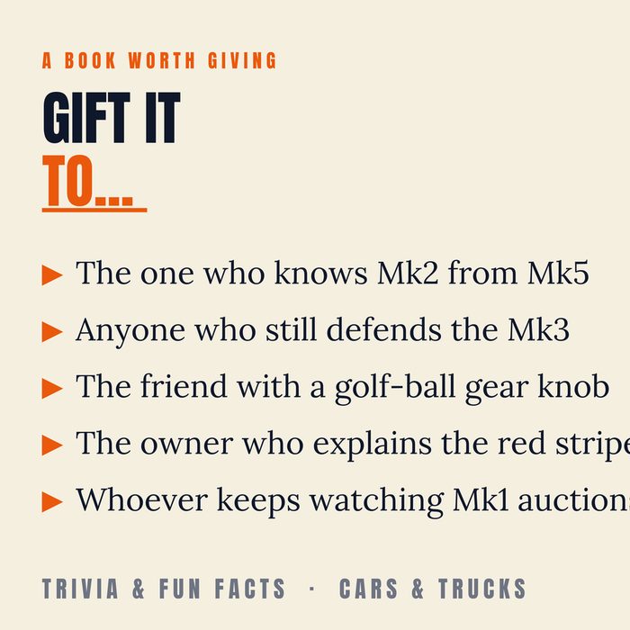Golf GTI Trivia — a great gift