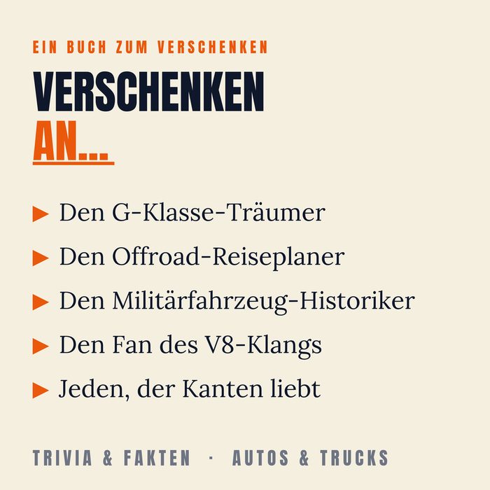 G-Klasse Trivia — ein Buch zum Verschenken