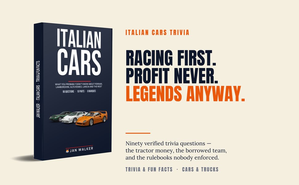 Italian Cars Trivia — cover and overview