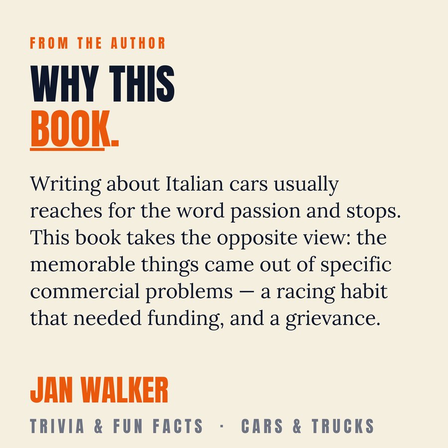 Italian Cars Trivia — about the author