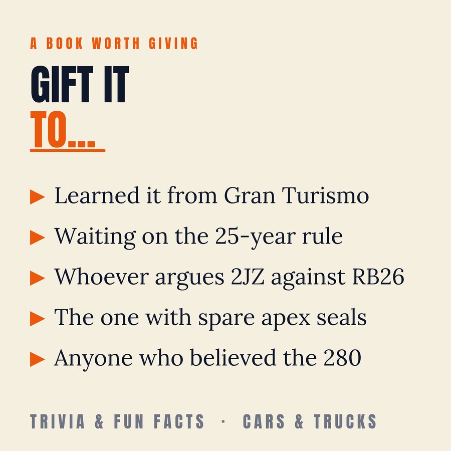 Japanese Cars Trivia — a great gift