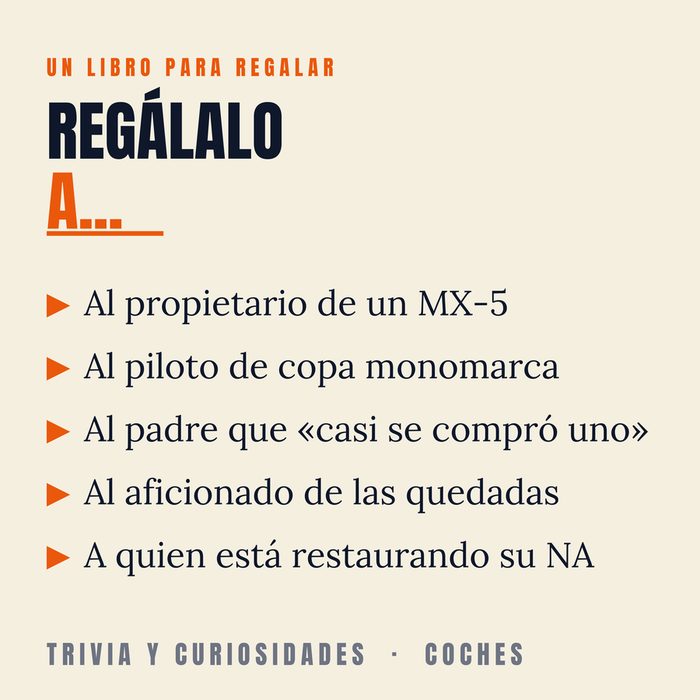 Mazda MX-5 Trivia — un libro para regalar
