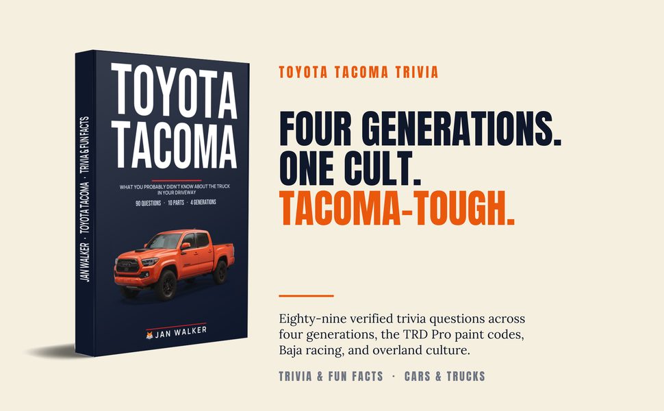 Toyota Tacoma Trivia — cover and overview
