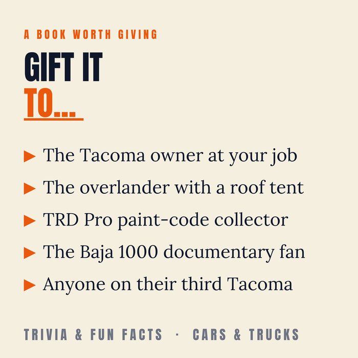Toyota Tacoma Trivia — a great gift