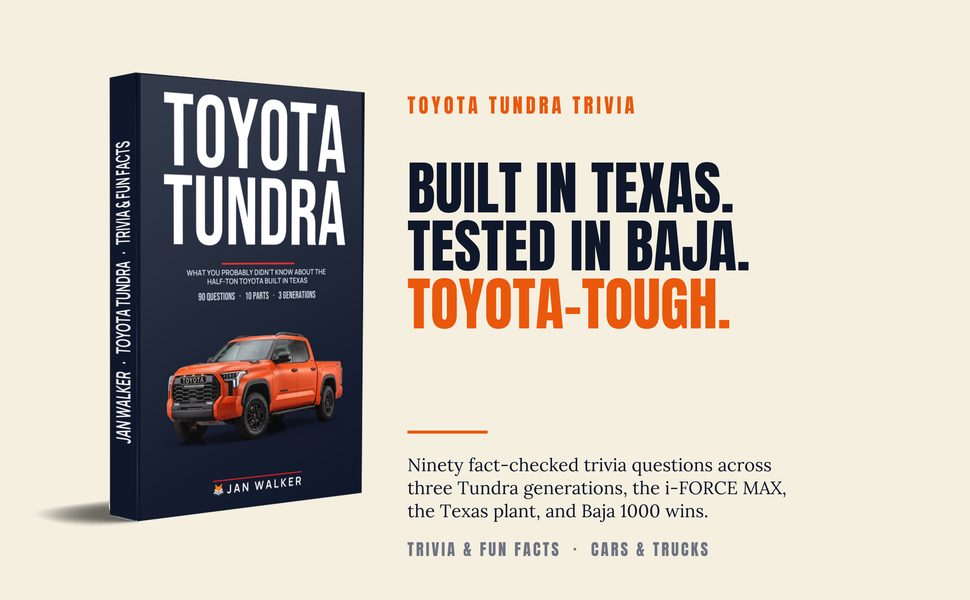 Toyota Tundra Trivia — cover and overview