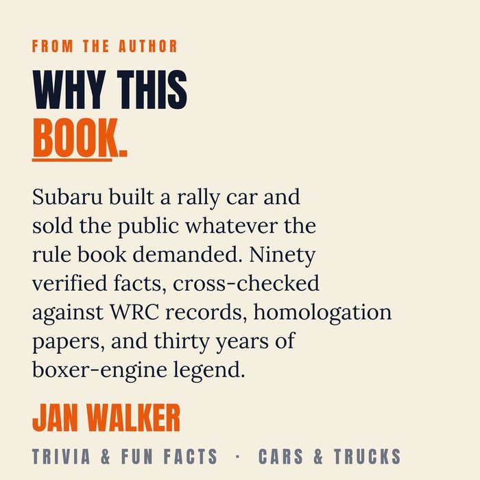 Subaru WRX Trivia — about the author